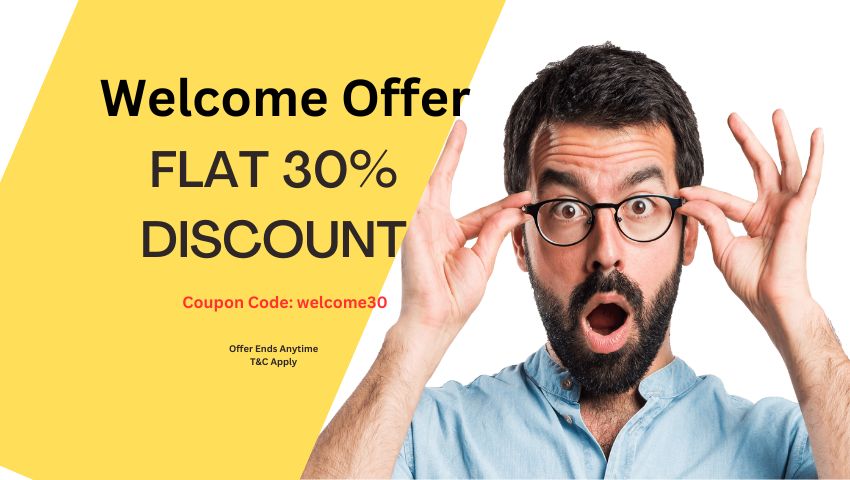 Welcome Offer 30% OFF 1